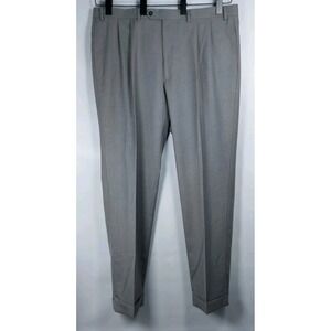 Lauren Ralph Lauren Dress Pants Mens 40X32 Gray Pleated Cuffed‎